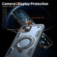 thumbnail image 3 of Rugged Phone Case for Apple iPhone 14, Military Grade Shockproof iPhone 14 Case with Ring Holder, Kickstand, TPU & PC Shell MagSafe Compatible iPhone 14 Cover, Blue, 3 of 5
