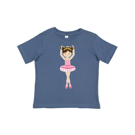 

Inktastic Ballerina with Two Buns Gift Toddler Toddler Girl T-Shirt
