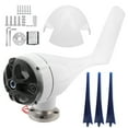 thumbnail image 1 of 3 Blades Wind Generator, Small Wind Generator, Practical Injection-Molded Durable Electromagnetic/Yaw Convenient For -40 Degrees Celsius -80 Degrees Celsius  1200W Boats Wind Power, 1 of 8