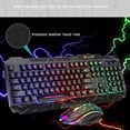 thumbnail image 2 of D620 Mechanical Feeling Gaming Keyboard and Mouse Combo, Rainbow Gaming Keyboard and Mouse Set,  LED Multicolor Changing Backlight Mouse, 2 of 11