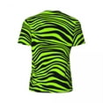 thumbnail image 5 of T Shirt For Men Sportswear For Male Green Tiger Lines T-Shirts Fashion Animal Print Summer Tee Shirt, 5 of 6