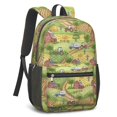 thumbnail image 2 of Tractor and Barns Green Pattern 17" School Backpacks for Teens,Waterproof Oxford Fabric,S-Shape Padded Straps for School,Travel,Hiking,Camping, 2 of 6