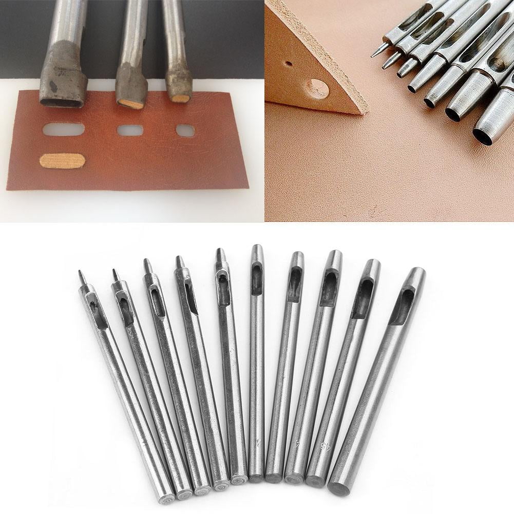 YLSHRF Leather Punch Tool 10pcs Leather Strap Watch Band Belt Eyelet YLSHRF Leather Punch Tool 10pcs Leather Strap Watch Band Belt Eyelet