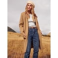 thumbnail image 3 of ANRABESS Women's Open Front Knit Cardigan Long Sleeve Lapel Casual Solid Classy Sweater Jacket, 3 of 7