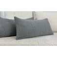 thumbnail image 3 of Aiking Pack of 2 Soft Decorative Knitted Double-Cable Sweater Cozy Throw Pillow Covers, 14x26 inch, Gray, 3 of 6