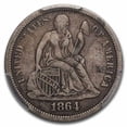 thumbnail image 2 of 1864-S Liberty Seated Dime VF-30 PCGS, 2 of 3