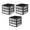 Black, variant on Life Story 3 Drawer Stackable Shelf Organizer Plastic Storage Drawers