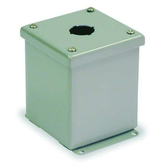 Wiegmann Pushbutton Enclosure,22mm,1 Hole,Steel PBGX1