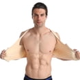 thumbnail image 2 of Corsé de compresión para hombre, camiseta sin mangas moldeadora de cuerpo, chaleco de tres botonadura, ropa moldeadora, camiseta interior adelgazante, 2 of 2