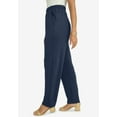 thumbnail image 3 of Jessica London Women's Plus Size Soft Ease Straight Leg Pant, 3 of 4