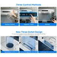 thumbnail image 7 of Sunmaki 36 inch Range Hood Under Cabinet 750CFM CFM with 4-Speed Gesture Sensing & Touch Control, Stainless Steel Kitchen Stove Vent Hoods with 2 LED Lights, Time Setting, 7 of 7