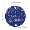 thumbnail image 6 of Inkdotpot Let Love Sparkle Wedding Bottle Tag Real Rose Gold Foil Favor Hang Tags Pack Of 50, 6 of 7
