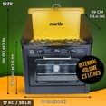thumbnail image 3 of Martin Réchaud et Four de Camping au Propane - Four Extérieur Portable avec Surface de Cuisson au Gaz à 2 Brûleurs pour Cuisine de Camp et Cuisson en VR, 24 000 BTU, 3 of 7