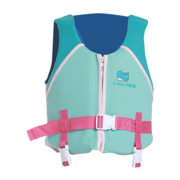 Chaleco de natación para niños,Chaleco salvavidas para niños y niñas,Chaleco salvavidas de ayuda para la natación con flotabilidad,Chaleco salvavidas de entrenamiento de natación con Rosa
