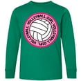 thumbnail image 3 of Inktastic Volleyball Girl Long Sleeve Youth T-Shirt, 3 of 5