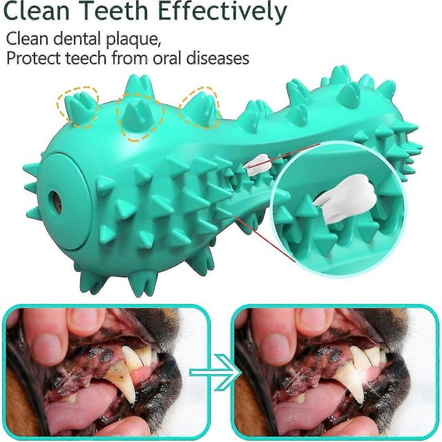 Dog Toothbrush, Dog Chew Toy, Bite Resistant Rubber Teeth Cleaning Stick For Small And Medium Dogs (