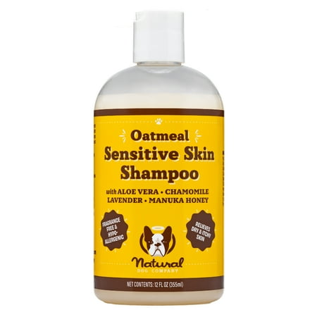 UPC: 0741099000716 | Natural Dog Company Sensitive Skin Shampoo (12 oz) | Aloe Vera and Oatmeal Dog Shampoo for Itchy Skin | Natural and Hypoallergenic | Non-Toxic and Paraben-Free | Hydrates  Soothes and Heals Irritation