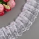 thumbnail image 1 of Borde De Encaje Plisado De 5 Yardas Malla Reunida, 45mm DIY Artesanía Impresión Puntos Plisado Ajuste Malla Encaje Cinta Costura Lentejuelas Bordadas, 1 of 8