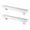 White, variant on Danya B. Decorative 24" Floating Wall Décor Display Ledge Shelves – (Set of 2) - White