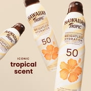 Hawaiian Tropic Weight Hydration Clear Spray Sunscreen SPF 50، 6oz