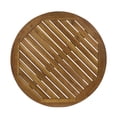 thumbnail image 4 of Jaxson Outdoor Acacia Wood Round Bistro Table with X Legs, Teak, 4 of 6