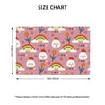 thumbnail image 4 of Placemats Set Of 4 / 6, Cute Chicken Rainbow Flower Love Placemats For Dining Table Indoor/Outdoors Heat Resistant Washable Placemats 18" X 12", 4 of 8