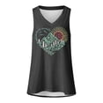 thumbnail image 3 of Fshinging Tank Tops for Women Casual Heart Graphic Summer Sleeveless V Neck Plus Size Outfits Black L, 3 of 4