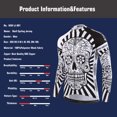 thumbnail image 5 of KEMALOCE 2023 Otoño Pro Maillot de Ciclismo de Manga Larga Calavera Retro Hombres Camisa de Ciclo de Manga Larga Ropa de Equipo Hombres Jersey de Bicicleta, 5 of 5