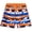 Navy Orange Sharks, variant on Quad Seven Boys' Swim Trunks - Quick Dry Board Shorts Bathing Suit (Size: 8-18)