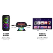 The Hub 2.0, WIFI karaoke system with 2 wireless Microphones and built-in Music Apps ( YouTube, Spotify …), Black