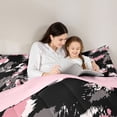 thumbnail image 5 of Manfei Abstract Camouflage 2pcs Bedding Comforter Set for Boys Girls,Graffiti Splash Twin Comforter Sets,Vintage Aesthetic Breathable Bedding Set,Microfiber Bedroom Decor,Reversible, 5 of 8