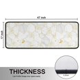 thumbnail image 5 of Kitchen Rugs Sets Of 2,White Gold Leaf Hexagon Marble Pattern Anti Fatigue Kitchen Mat Rugs Non Slip Washable,Decorative Kitchen Floor Mats for Kitchen,Sink,Laundry,17"x47"+17"x47", 5 of 5