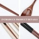 thumbnail image 5 of Juego de 3 cucharas y palillos de madera, cubiertos portátiles, práctico kit de vajilla con caja para fiestas, viajes y picnics (colores surtidos)., 5 of 6