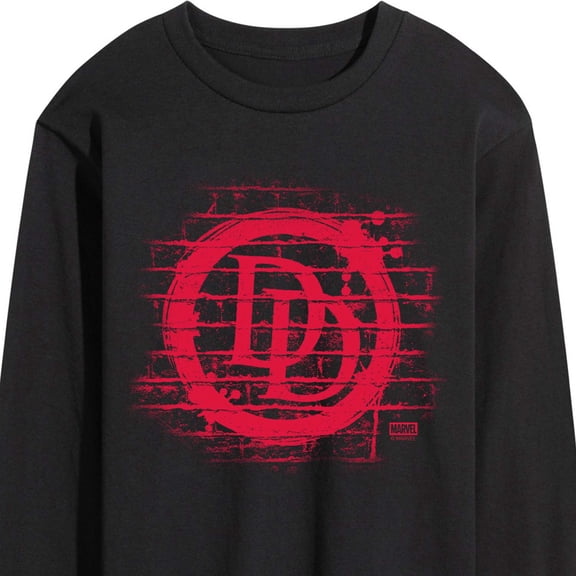 Marvel - Daredevil Spray Logo - Men's Long Sleeve Graphic T-Shirt
