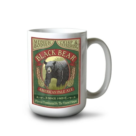 

15 fl oz Ceramic Mug Black Bear Ale Vintage Sign Dishwasher & Microwave Safe
