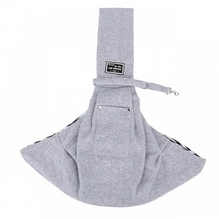 Dog Bag Pet Out Crossbody Shoulder Bag Outdoor Travel Portable Cat Puppy Sling Bag Cotton Comfortable Tote Pet Carrying Supplies (Gray G630)