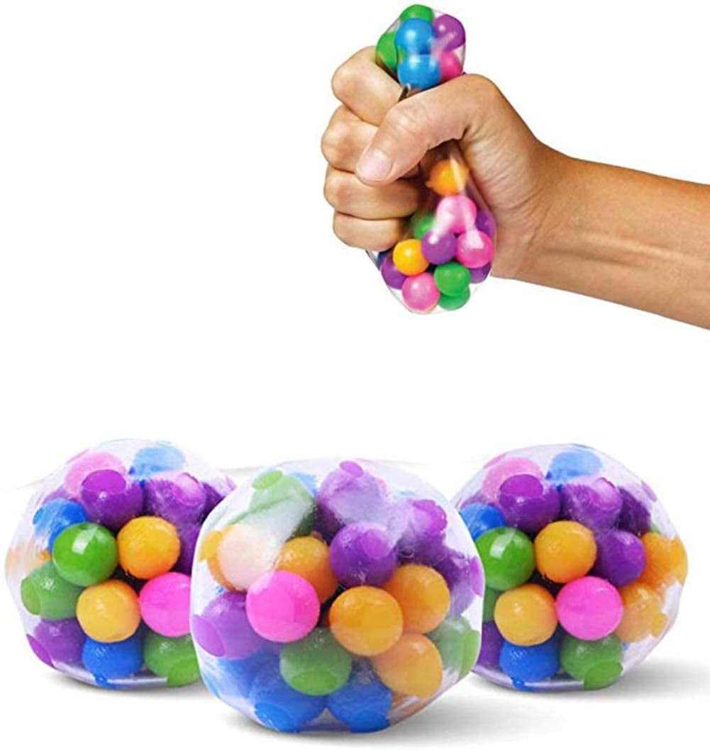 Squishy Mesh Ball Sensory Toy Fiddle Stress Sensory Autism ADHD 