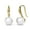 Yellow Gold, variant on Cate & Chloe Ann 18k White Gold Plated Shell Pearl Drop Earrings with Swarovski Crystals for Women