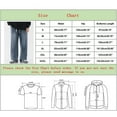 thumbnail image 3 of adviicd Mens Jeans Fashion Long Pant Fit Buttons For Jeans A M, 3 of 5