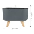 thumbnail image 3 of Toyvian Self-Absorbing Flower Pots Self Watering Flowerpot Gray Wood 1Pcs, 3 of 6