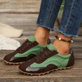 thumbnail image 2 of Willtoo Women's Retro Sneakers Round Toe Lace-Up Low-Top Casual Shoes Faux Suede Non Slip Sole Fashion Walking Tennis Shoes, 2 of 6