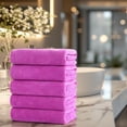 thumbnail image 3 of ddioayh Cotton Towels 5-Pack Soft and Comfortable Bath Towels Set with Excellent Water Absorption 70x30cm for Home and Travel Use, 3 of 6