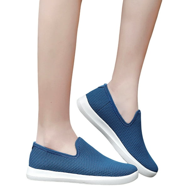 Zapatos Deportivos Casuales Mocasines Malla Transpirables para Mujer Antideslizantes El Ocio Diario