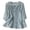 Blue, variant on SRZYMJ Embroidered Cotton Linen Tops for Women 3/4 Sleeve Summer Boho Peasant Gauze Blouses Dressy Casual Bohemian Shirts