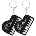 thumbnail image 1 of GOOHOCHY 2 mini pianos de bolsillo para tocar, llaveros pequeños y divertidos con adornos., 1 of 8