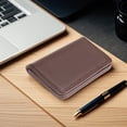 thumbnail image 4 of Portatarjetas magnéticas para hombres y mujeres - Funda de cartera de cuero fina con cierre seguro para bolsillos, identificación y tarjetas de crédito, 4 of 6
