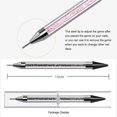 thumbnail image 4 of Dual-Ended Nail Rhinestone Picker Wax Tip Pencil Dotting Pen Beads Gems Crystals Studs Picker, 4 of 5