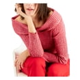 thumbnail image 3 of I.N.C Womens 2-Tone Pullover Sweater, Red, X-Small, 3 of 4