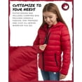 thumbnail image 4 of CANADA WEATHER GEAR Girls Puffer Jacket - Lightweight Packable Bubble Coat Water Resistant (7-16), 4 of 6