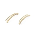 thumbnail image 1 of Aretes Trepadores Zirconias Oro Sólido 10k amarillo 00, 1 of 4